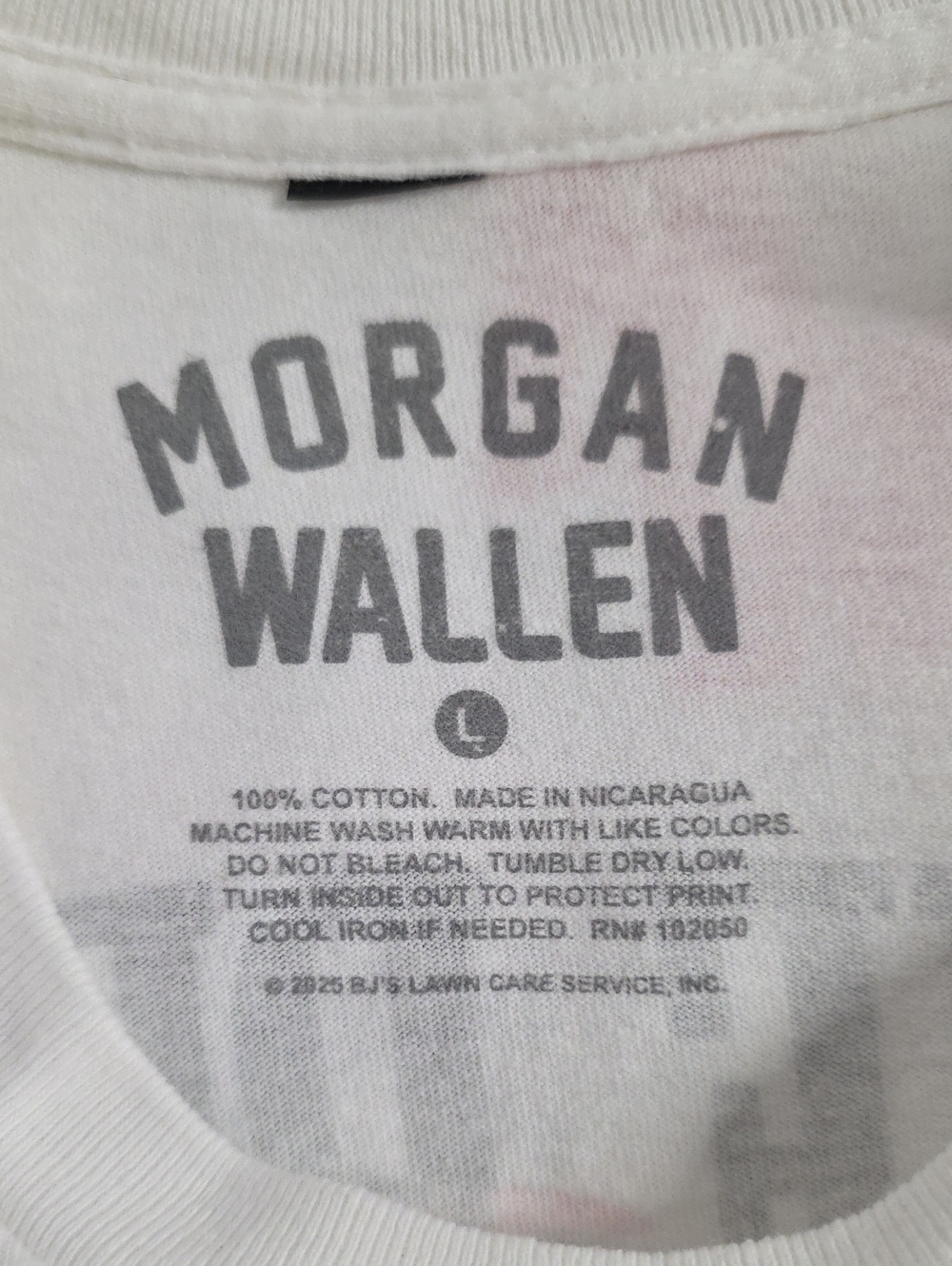 Morgan Wallen 2025 I'm The Problem Short Sleeve T-Shirt, Size Lg, Unisex - Picture 3 of 5